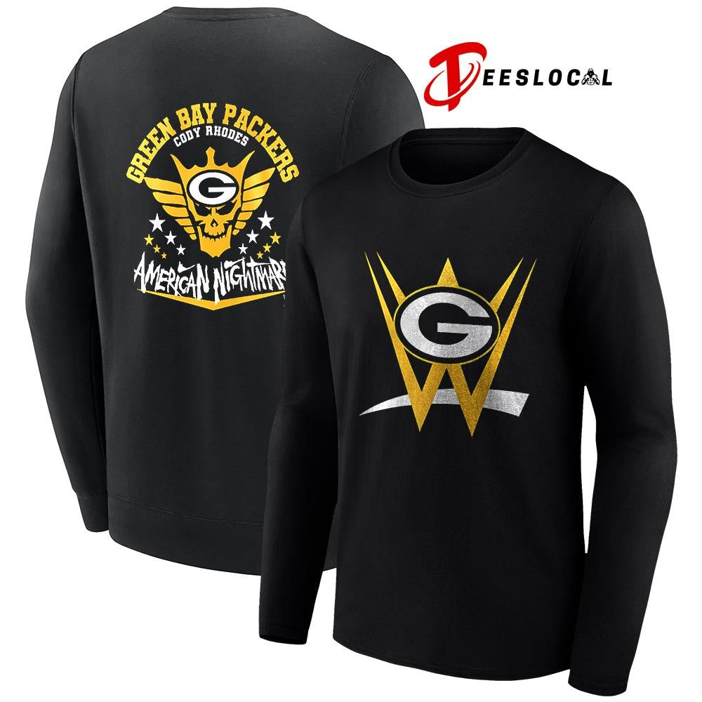 Green Bay Packers x Cody Rhones American nightmare logo shirt Unisex