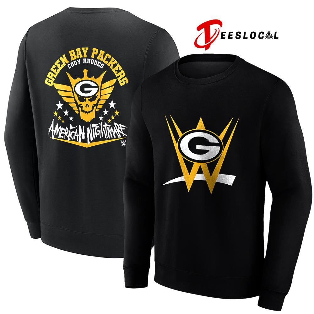 Green Bay Packers x Cody Rhones American nightmare logo shirt Unisex