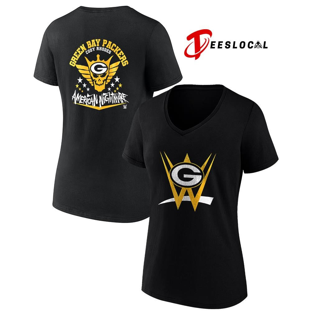 Green Bay Packers x Cody Rhones American nightmare logo shirt Unisex