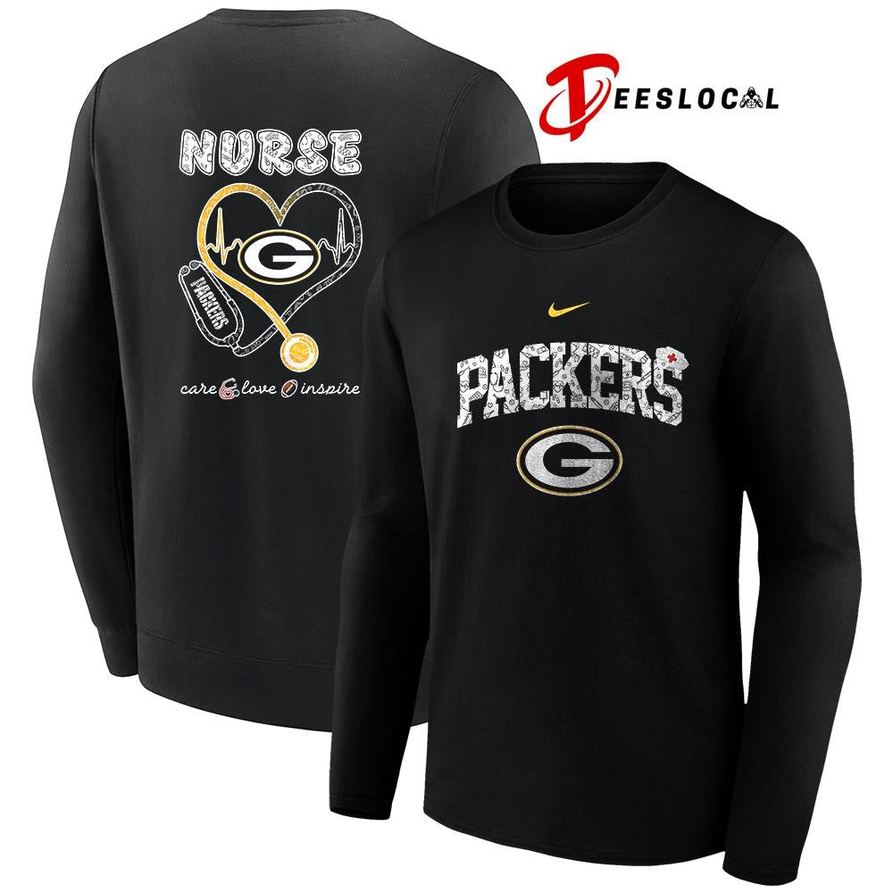 Green Bay Packers x Nurse care love inspire logo shirt Unisex