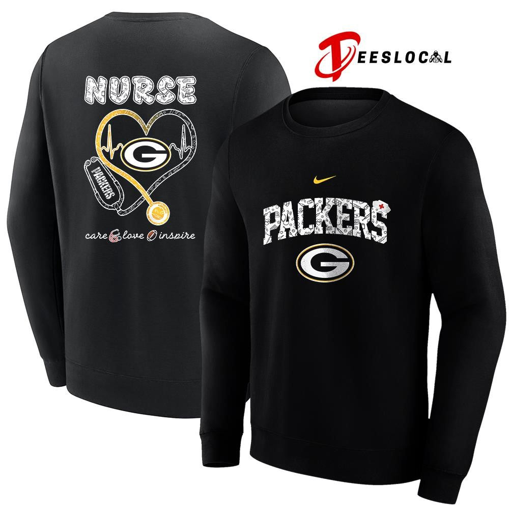 Green Bay Packers x Nurse care love inspire logo shirt Unisex