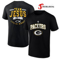 Green Bay Packers x team Jesus lifetime member John 3 16 logo shirt Unisex