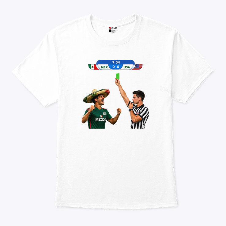 Green Card Soccer Mexico Vs USA Football Meme Shirt Unisex