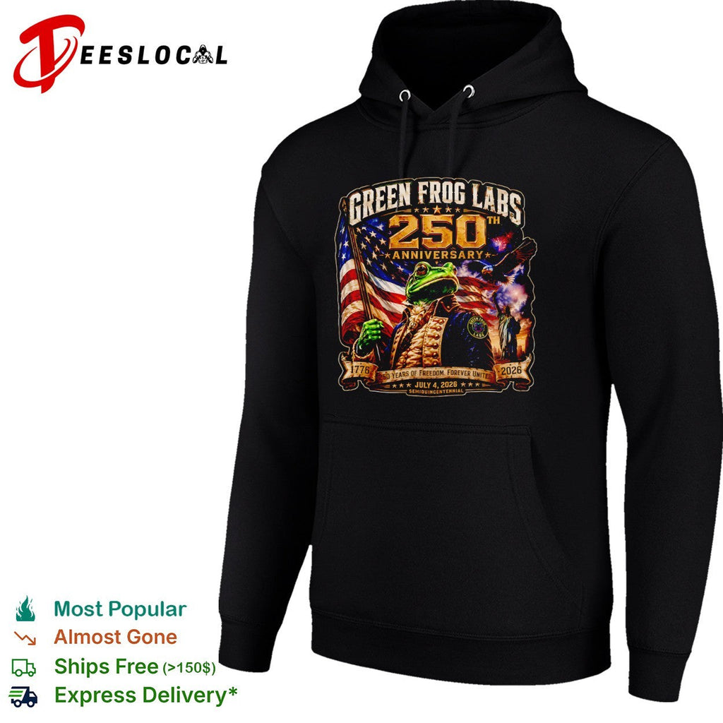 Green Frog Labs 250th Anniversary 1776 2026 Semiquincentennial Freedom United shirt Unisex