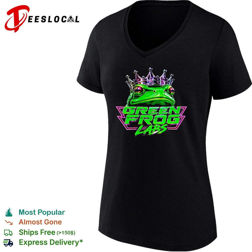 Green Frog Labs crown graphic logo shirt Unisex