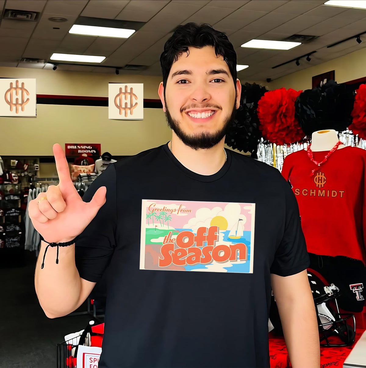 Greetings from the off seasons graphic shirt Unisex