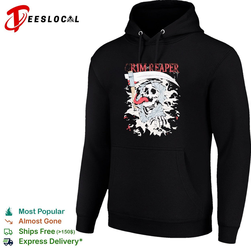 Grim Reaper scythe mascot badge shirt Unisex