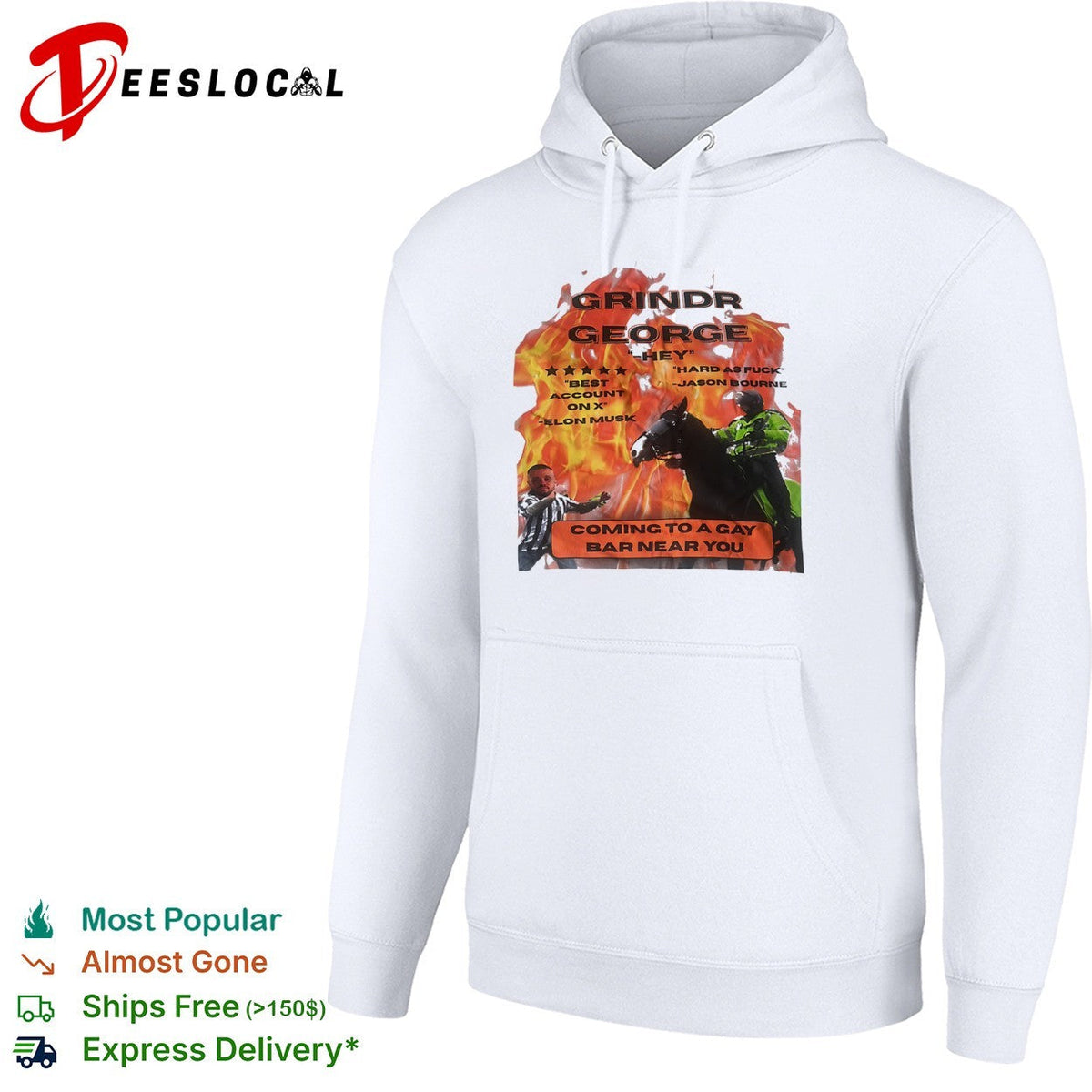 Grindr George Jason Bourne Elon Musk Coming to a Gay Bar Near You shirt Unisex