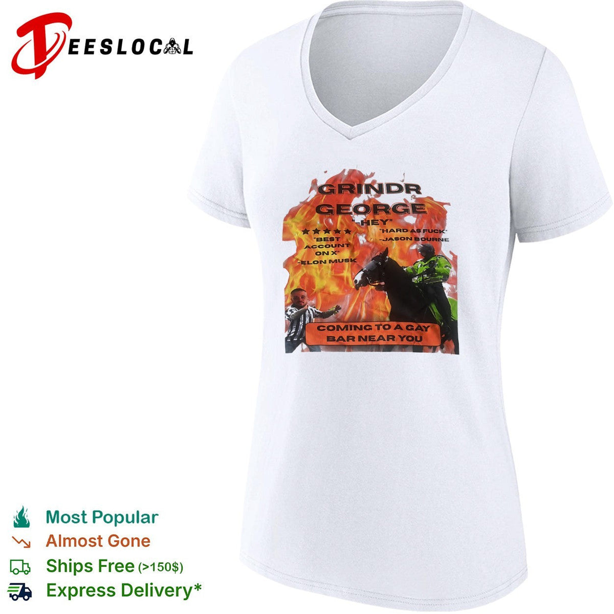 Grindr George Jason Bourne Elon Musk Coming to a Gay Bar Near You shirt Unisex