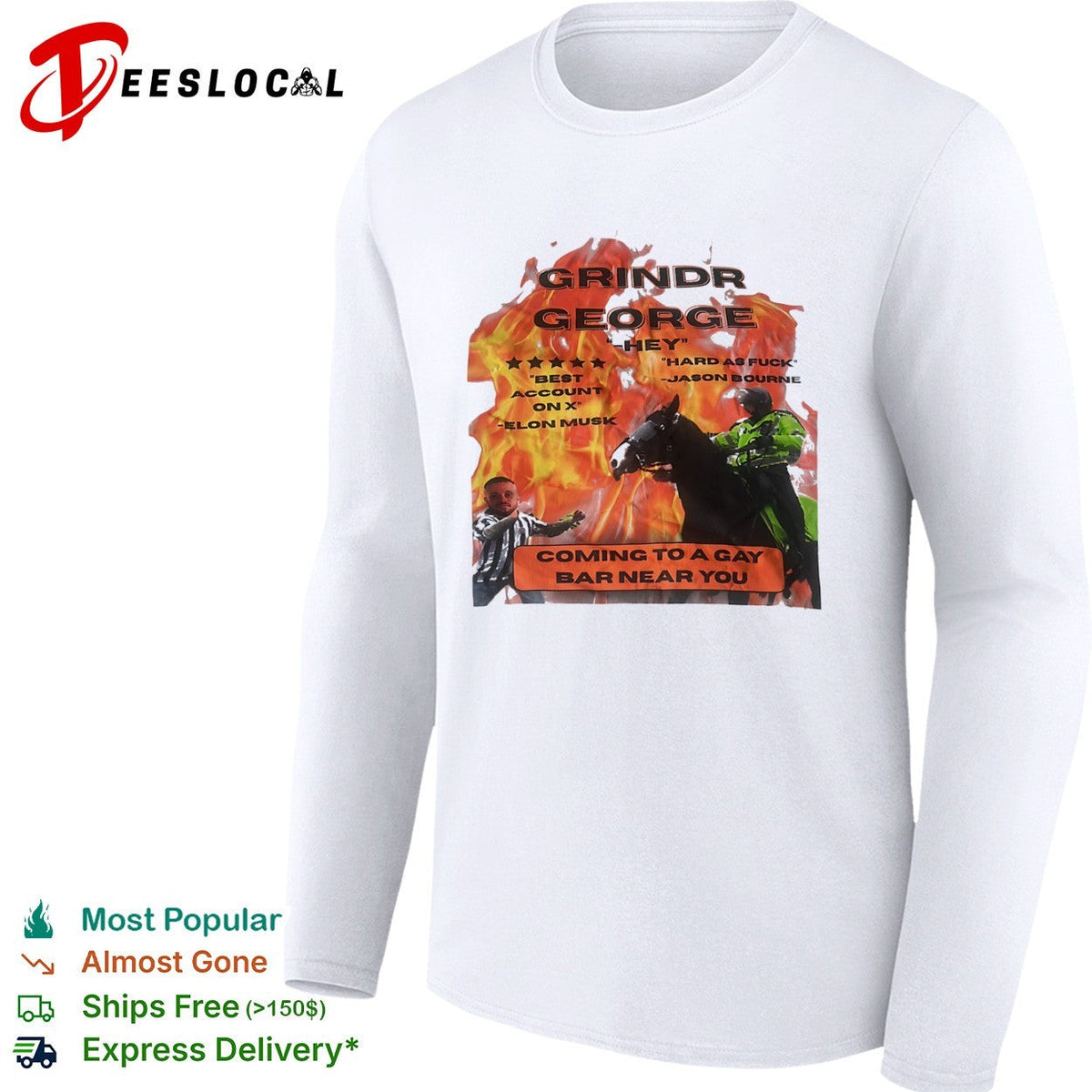 Grindr George Jason Bourne Elon Musk Coming to a Gay Bar Near You shirt Unisex