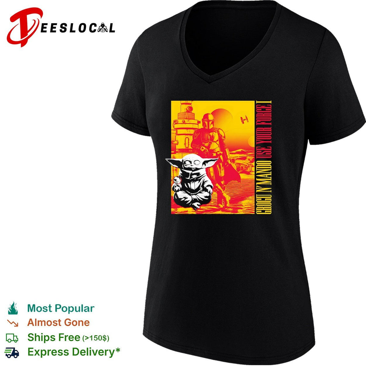 Grogu N’ Mando Use Your Force I vintage shirt Unisex