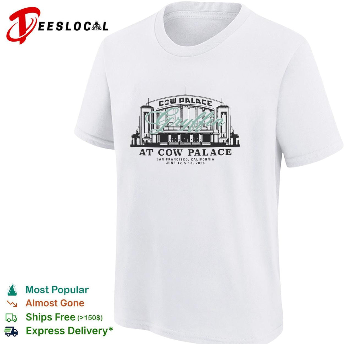 Gryffin at Cow Palace San Francisco concert poster shirt Unisex