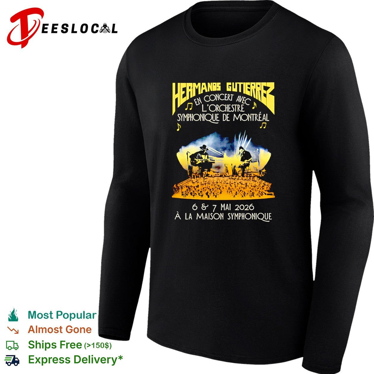 Guitar duo symphony orchestra concert Montreal Maison Symphonique May 2026 shirt Unisex