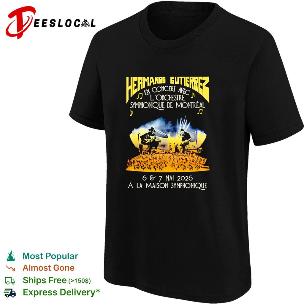 Guitar duo symphony orchestra concert Montreal Maison Symphonique May 2026 shirt Unisex
