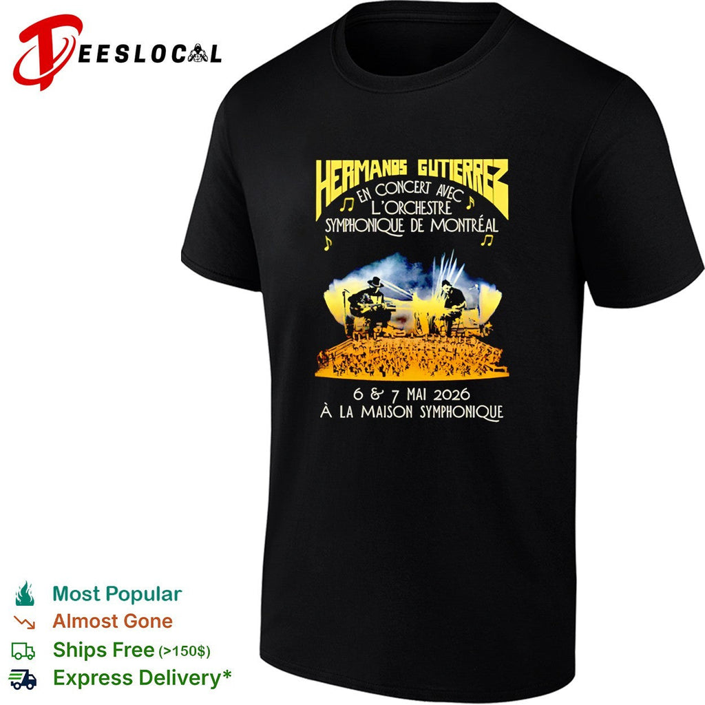Guitar duo symphony orchestra concert Montreal Maison Symphonique May 2026 shirt Unisex