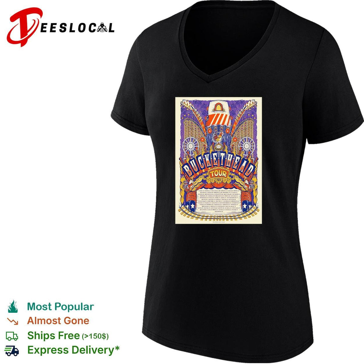 Guitar virtuoso tour concert dates poster vintage art shirt Unisex