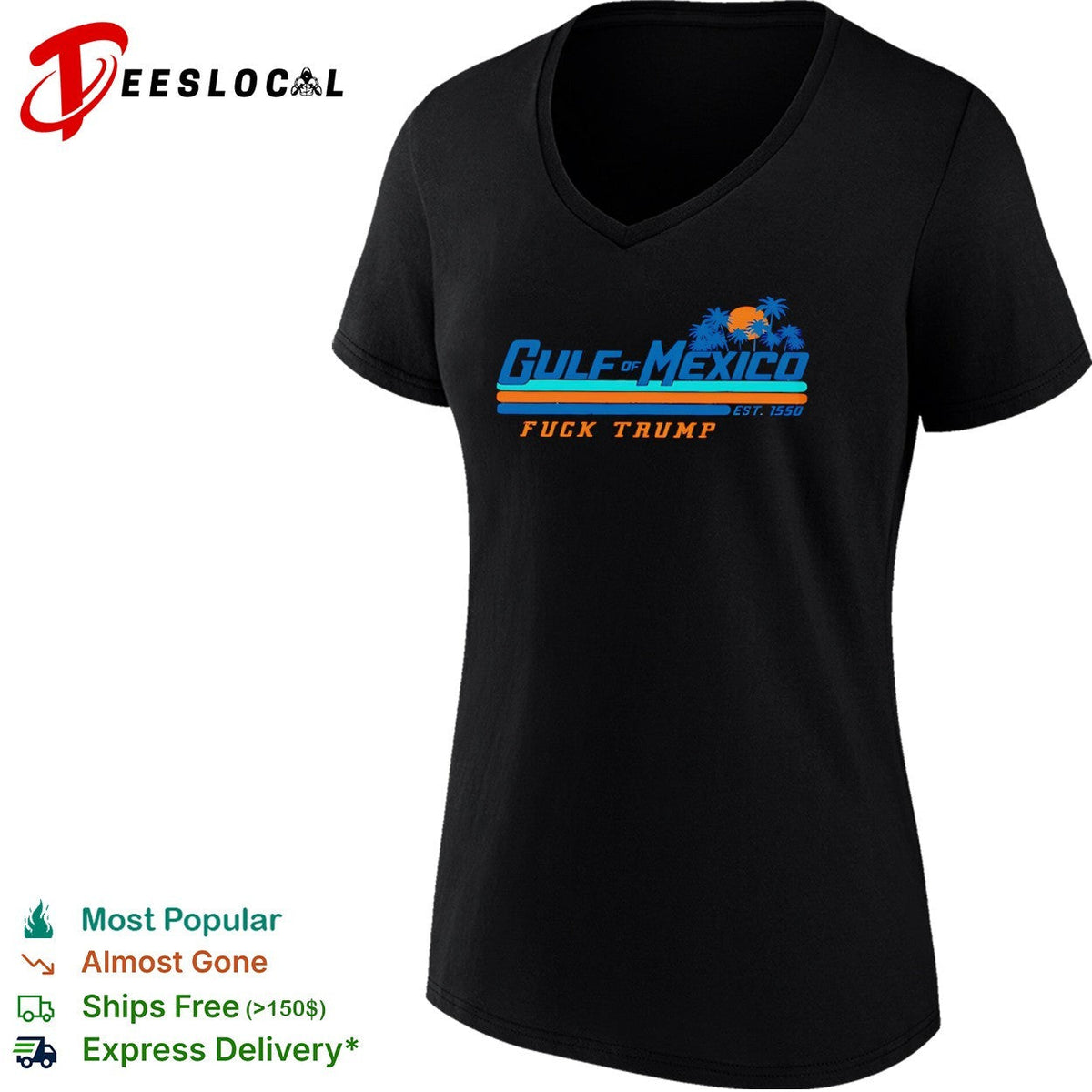 Gulf of Mexico est 1550 fuck Trump shirt Unisex