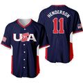 Gunnar Henderson USA 2026 Custom Baseball Jersey Unisex