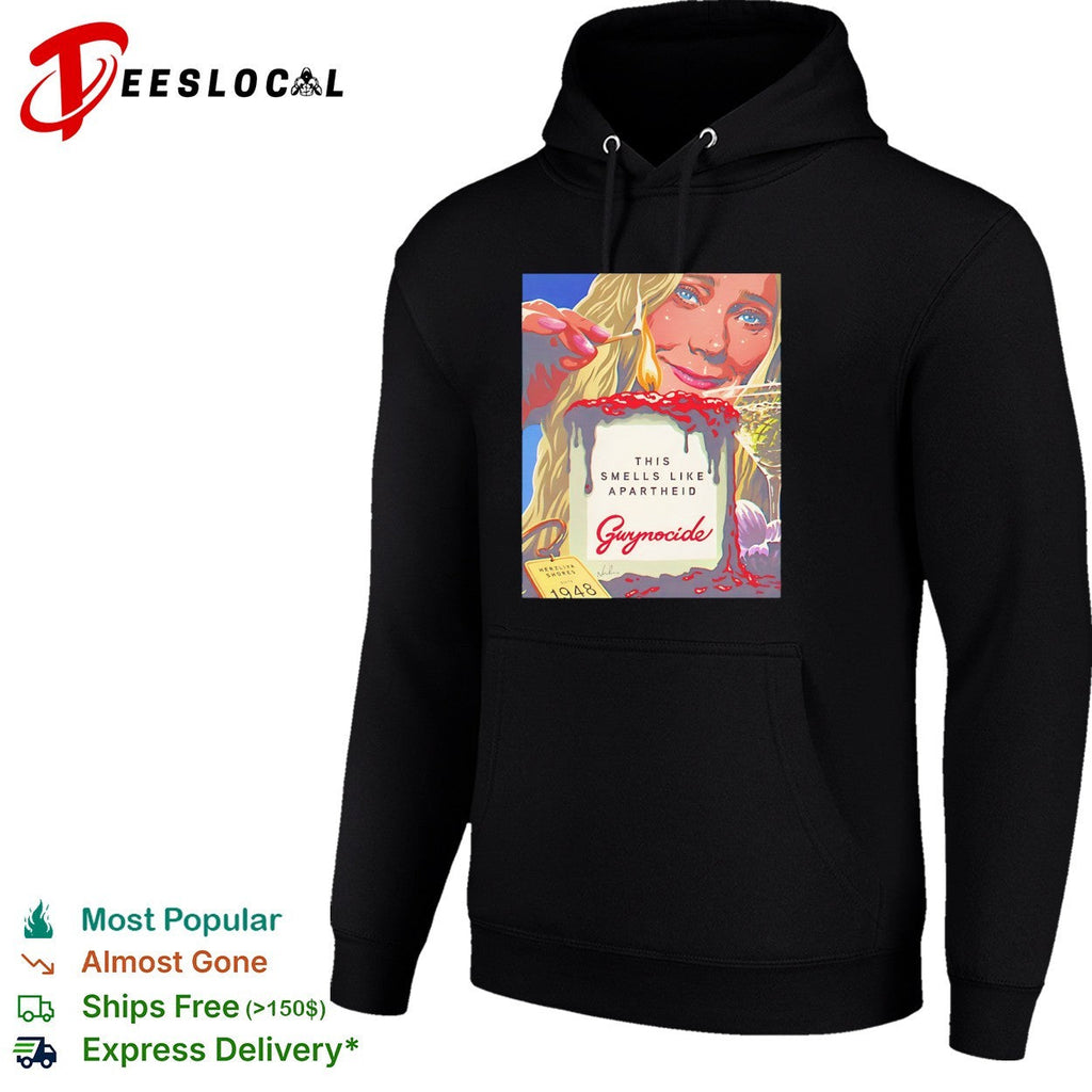 Gwyneth Paltrow burning candle this smells like apartheid Gwynocide shirt Unisex