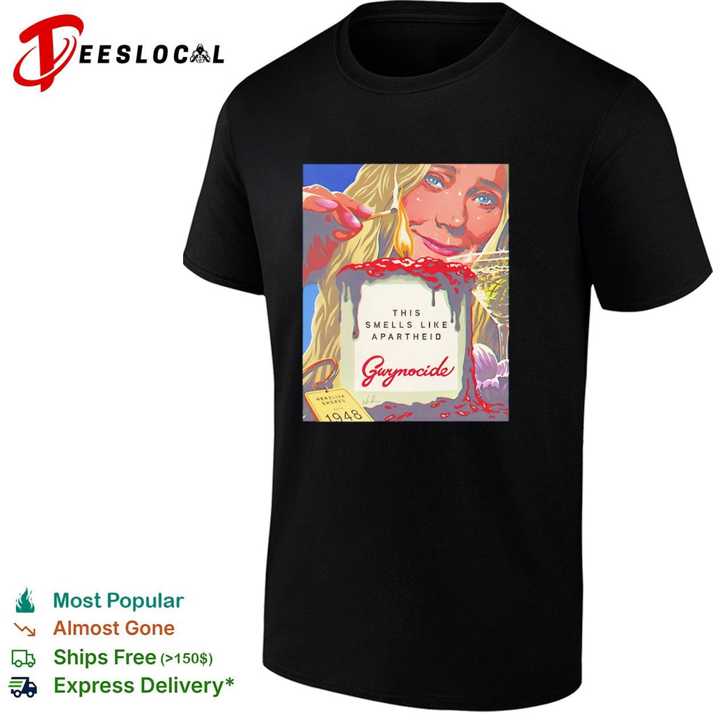 Gwyneth Paltrow burning candle this smells like apartheid Gwynocide shirt Unisex