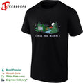 HOA season forest truck moon deer stream night scenic shirt Unisex