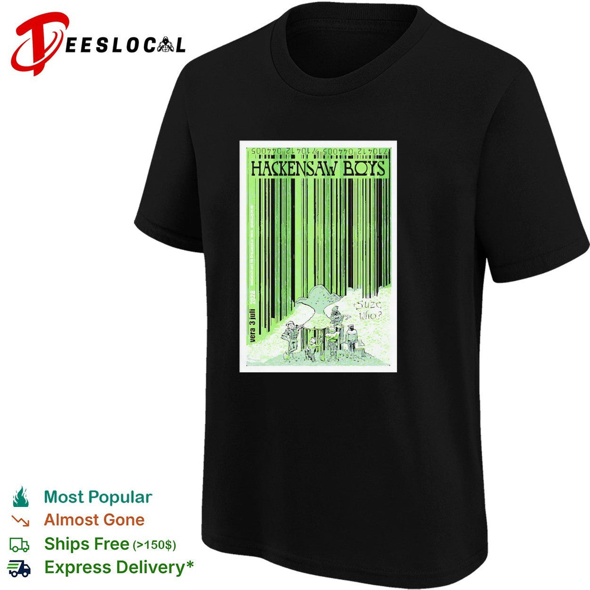 Hackensaw Boys concert suze who vera 3 juli poster shirt Unisex