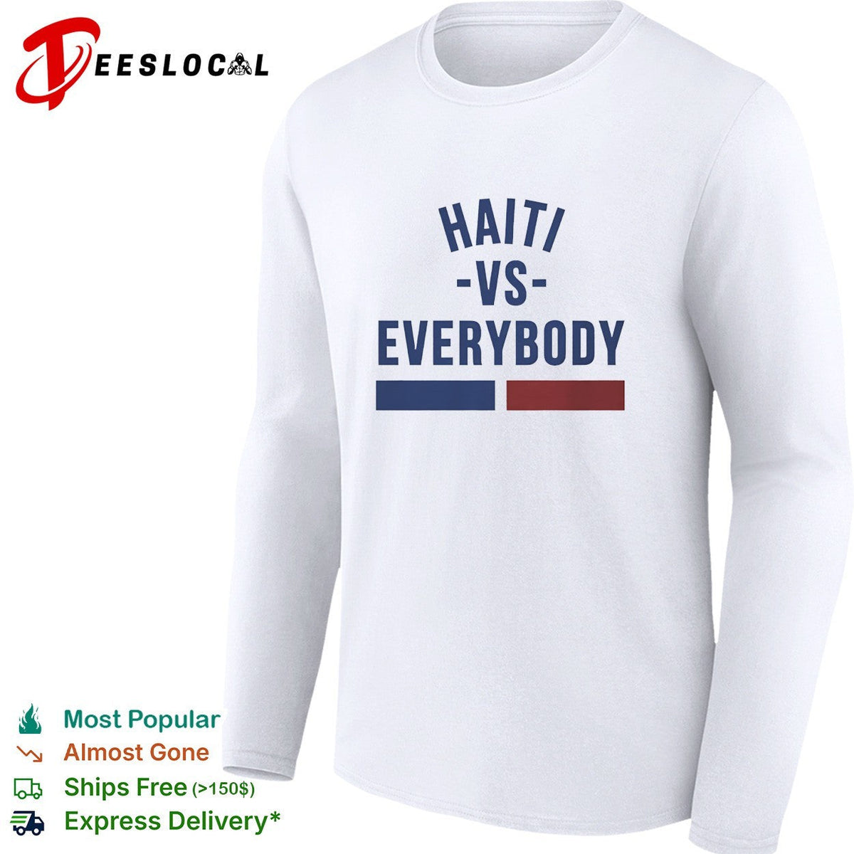 Haiti vs everybody flag soccer pride shirt Unisex