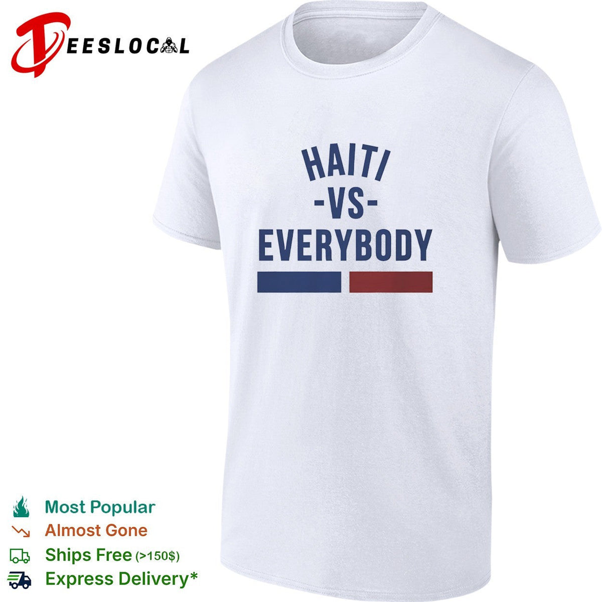 Haiti vs everybody flag soccer pride shirt Unisex