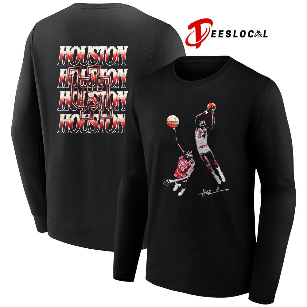Hakeem x University of Houston graphic signature repeat shirt Unisex