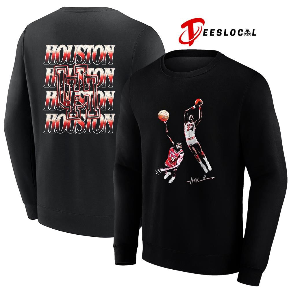 Hakeem x University of Houston graphic signature repeat shirt Unisex