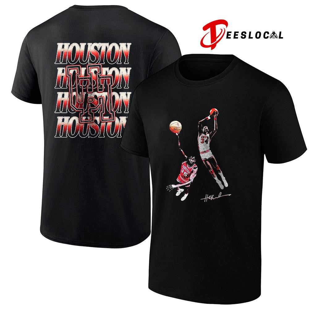 Hakeem x University of Houston graphic signature repeat shirt Unisex