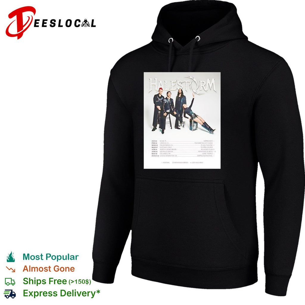 Halestorm tour dates 2025 Lzzy Hale Arejay Hale Joe Hottinger Josh Smith shirt Unisex