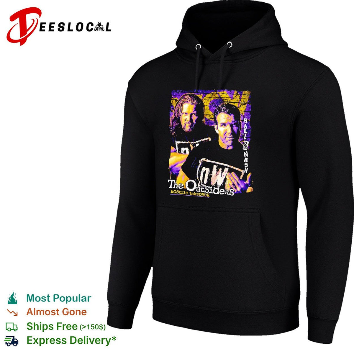 Hall Nash The Outsiders nWo hostile takeover wrestlers portrait shirt Unisex