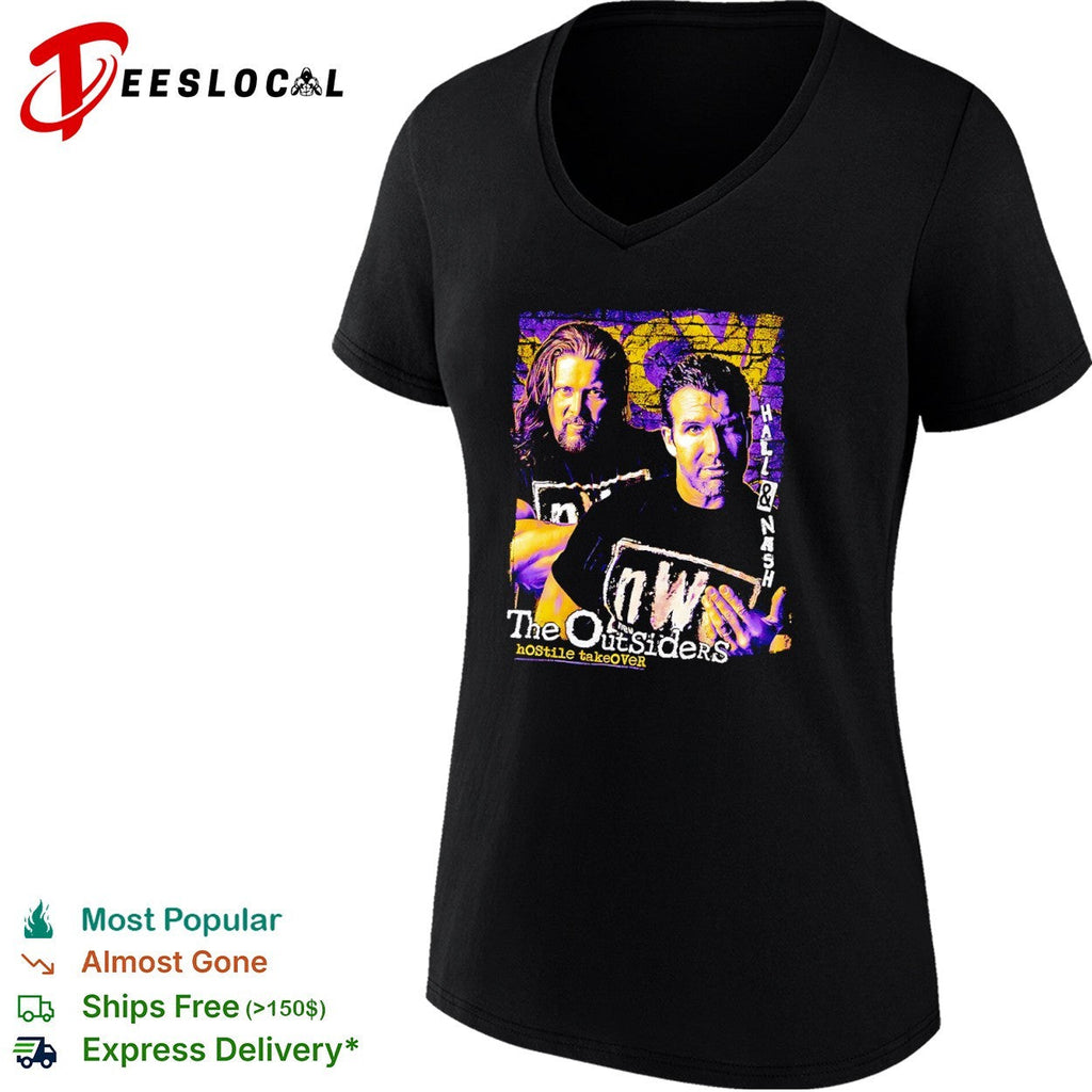 Hall Nash The Outsiders nWo hostile takeover wrestlers portrait shirt Unisex
