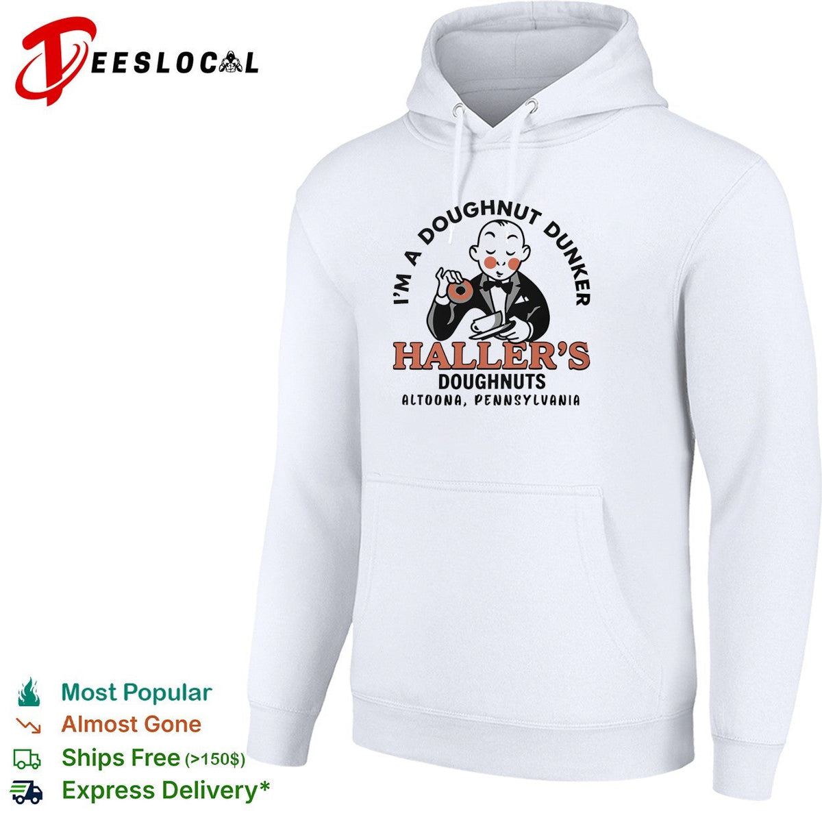 Haller’s doughnuts I’m a doughnut dunker Altoona Pennsylvania vintage shirt Unisex