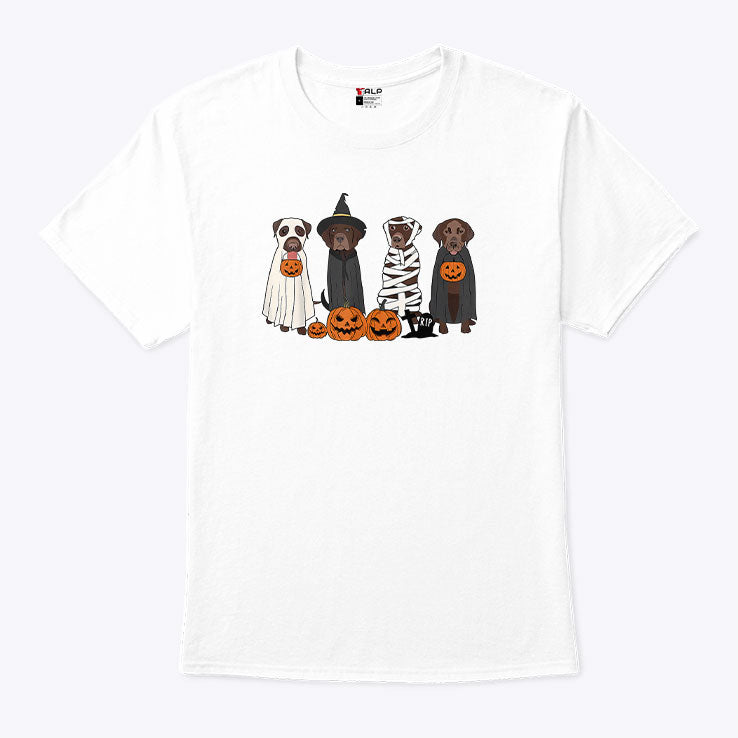 Halloween Brown Labrador T Shirt Unisex