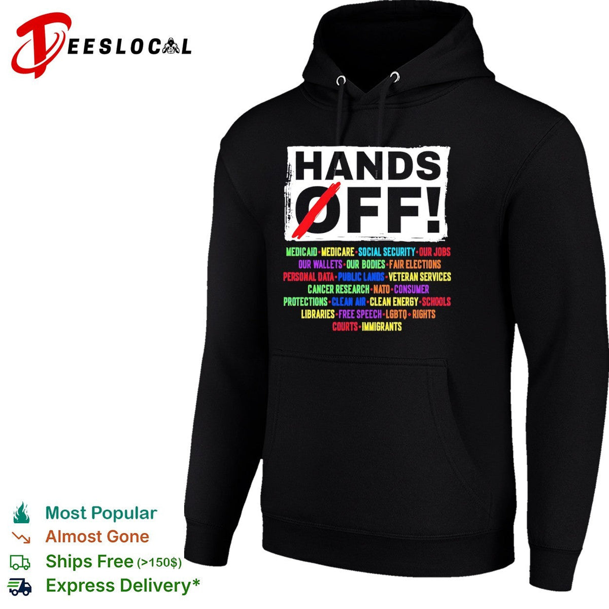 Hands off Medicaid Medicare Social Security our jobs our wallets our bodies shirt Unisex