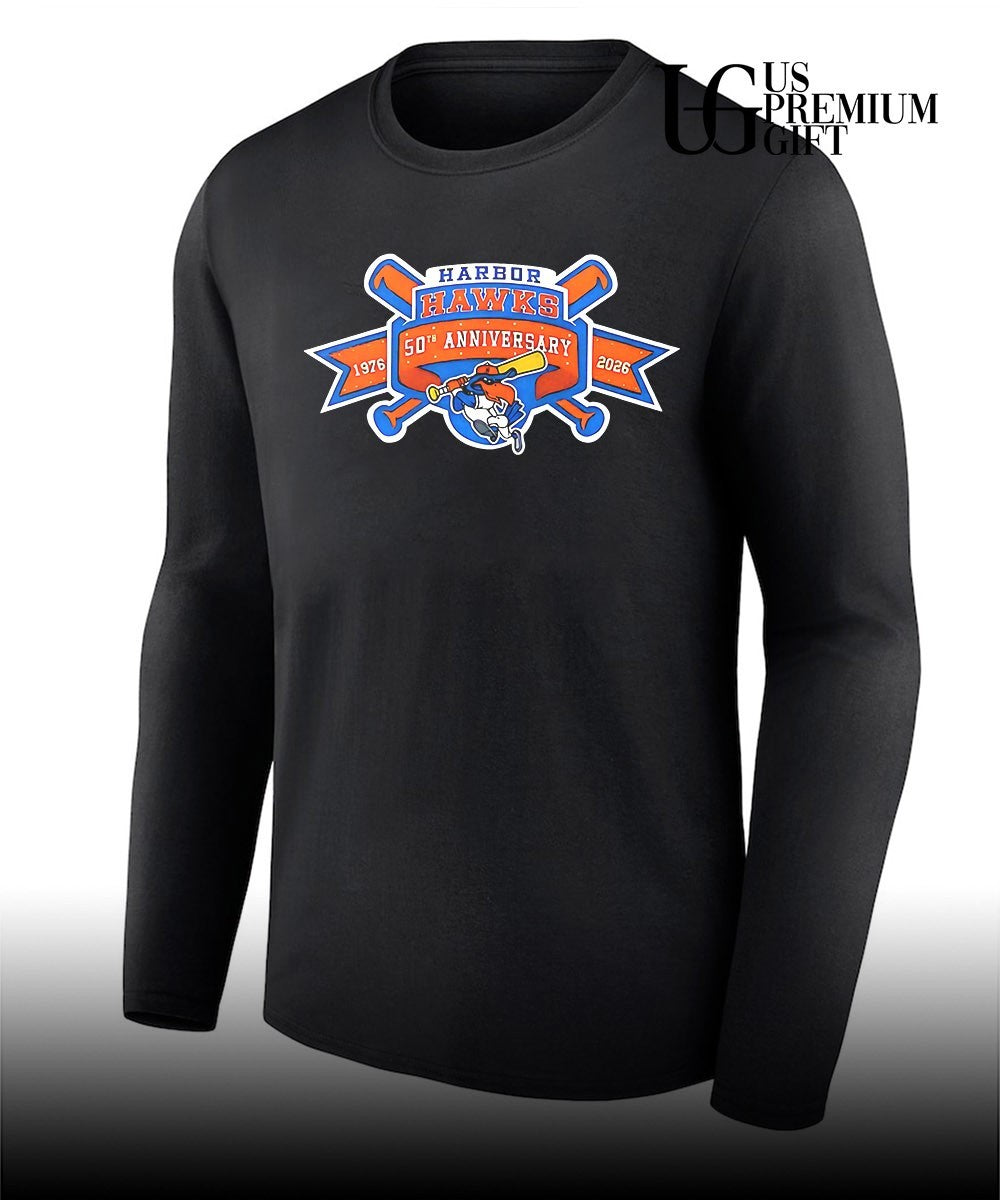 Harbor Hawks 50th Anniversary 1976-2026 Baseball Team commemorative shirt Unisex