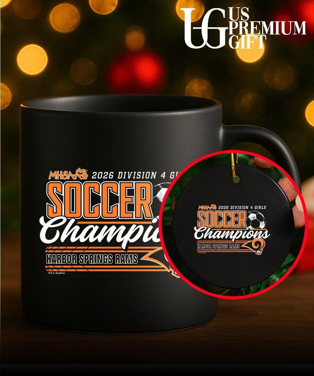 Harbor Springs Rams MHSAA Girls Soccer D4 Champions 2026 shirt Unisex