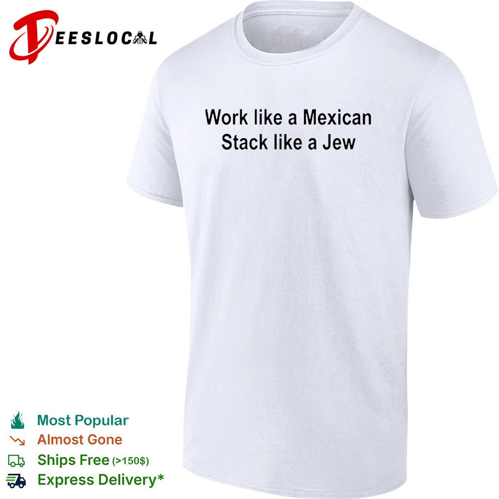 Hard work hustle bold two line humor text shirt Unisex