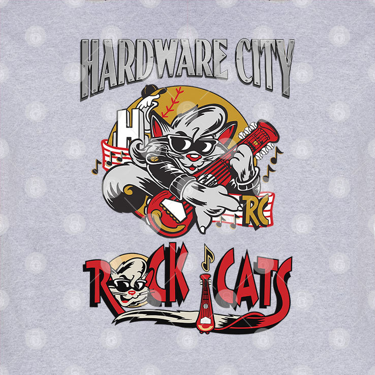 Hardware City Rock Cats T Shirt Unisex