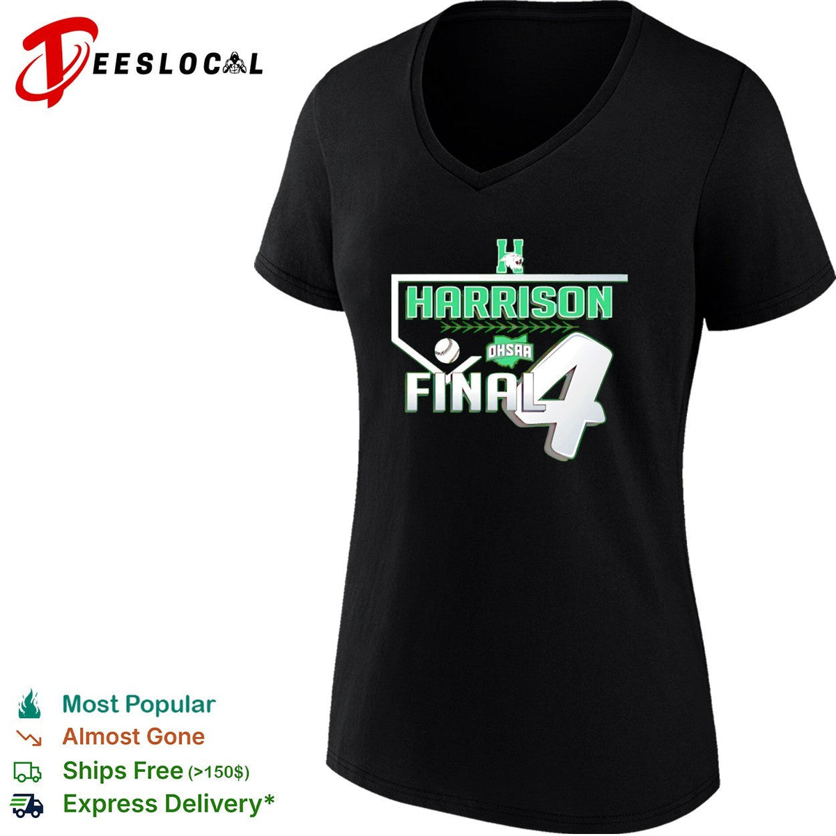Harrison Final 4 OHSAA Baseball Team Logo Shirt Unisex