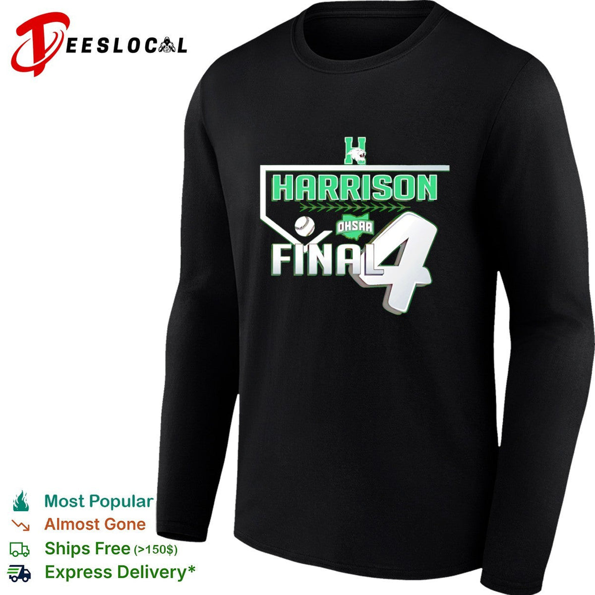 Harrison Final 4 OHSAA Baseball Team Logo Shirt Unisex