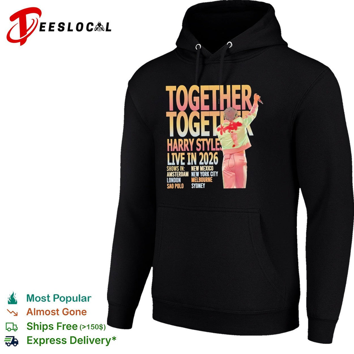 Harry live 2026 tour cities list shirt Unisex