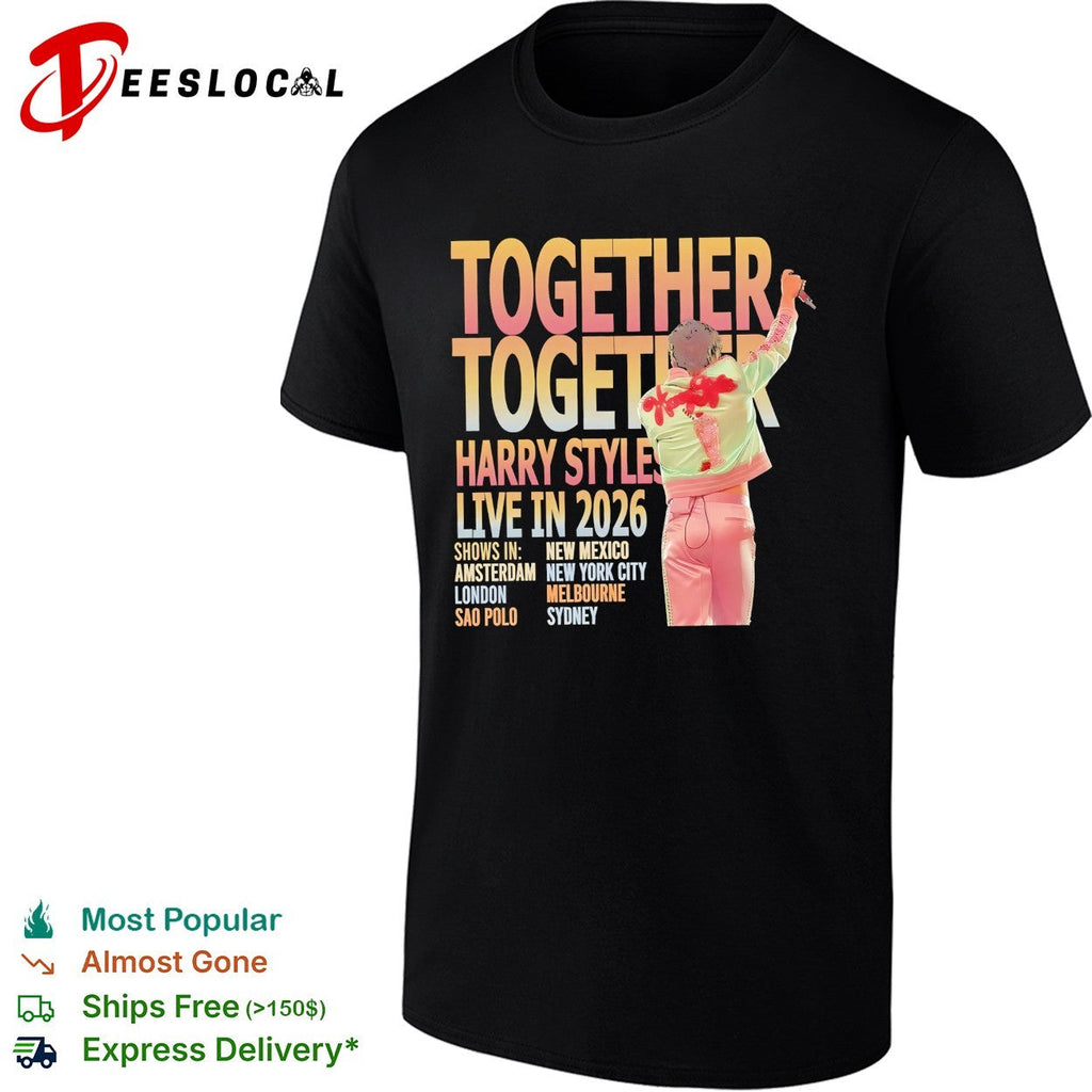 Harry live 2026 tour cities list shirt Unisex