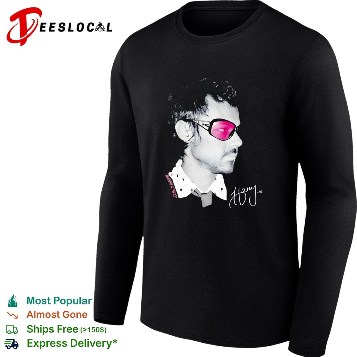 Harry sunglasses portrait signature shirt Unisex