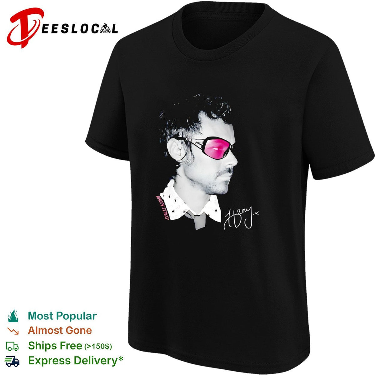Harry sunglasses portrait signature shirt Unisex