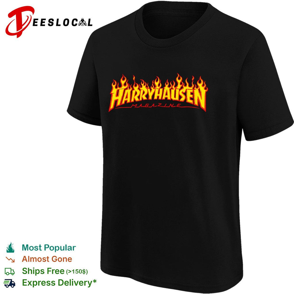Harryhausen Magazine Fire shirt Unisex