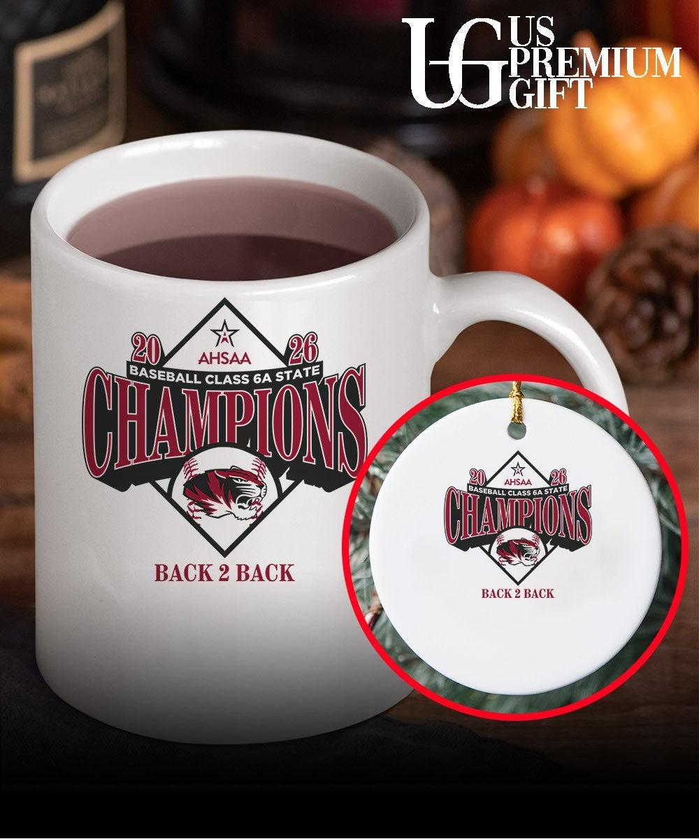 Hartselle Tigers 2026 AHSAA baseball class 6A State Champions back 2 back Unisex