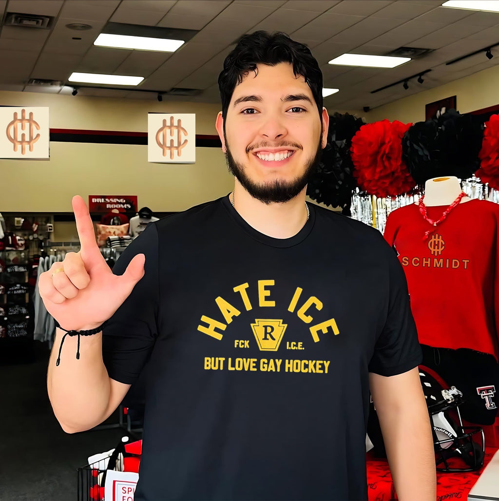 Hate Ice Fck ICE but Love Gay Hockey shirt Unisex